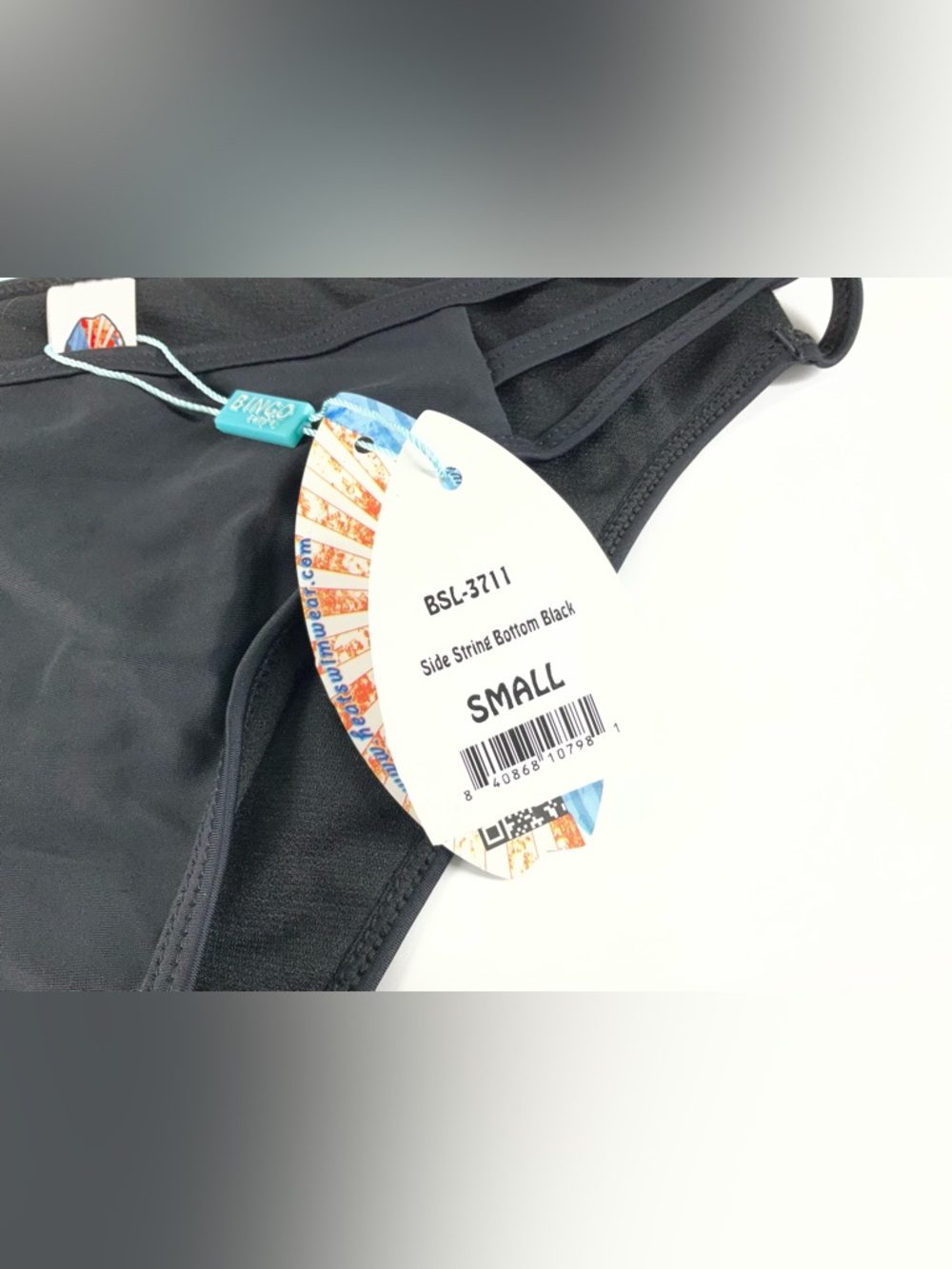 Bingo Surf Black Side String Bikini Bottom Juniors Size Small - Picture 5 of 10